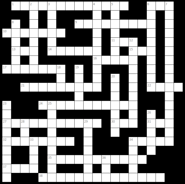 blank crossword