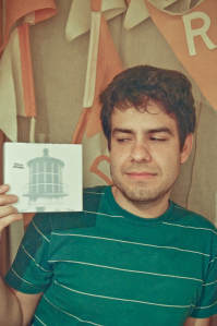 Santiago Archila, looking dubiously at the cover of his album